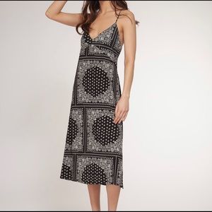 DEX Paisley Spaghetti Straps Dress